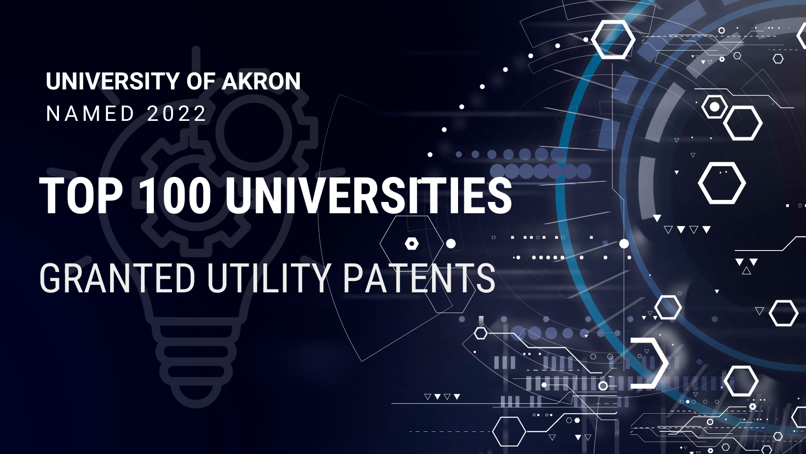 UA ranks on Top 100 U.S. Universities Granted Utility Patents in 2022